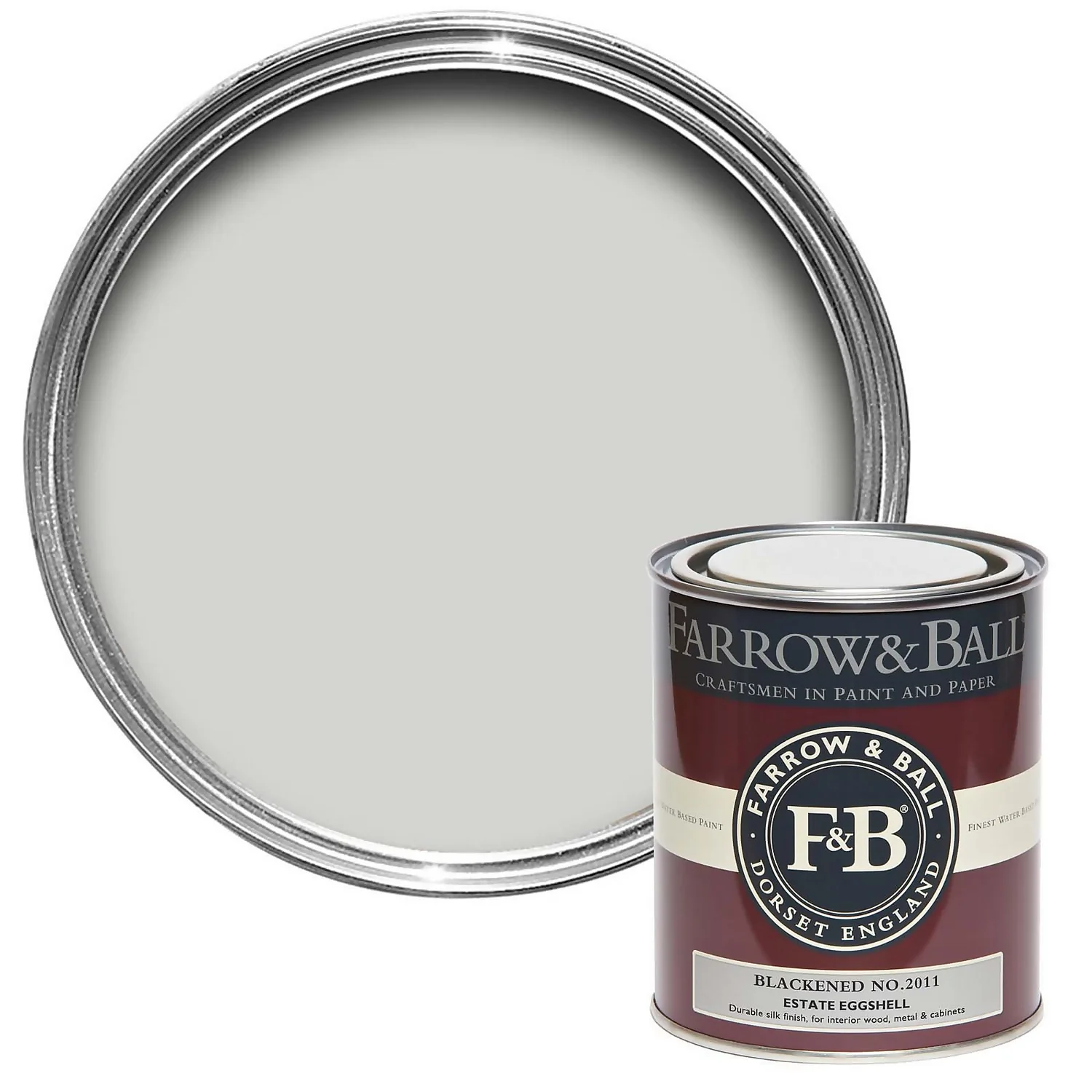 Farrow & Ball Estate Eggshell Paint No.2011 Blackened - 750ml Farrow & Ball Estate Eggshell Paint No.2011 Blackened - 750ml -Sandtex Shop 12803992 6724911209178609