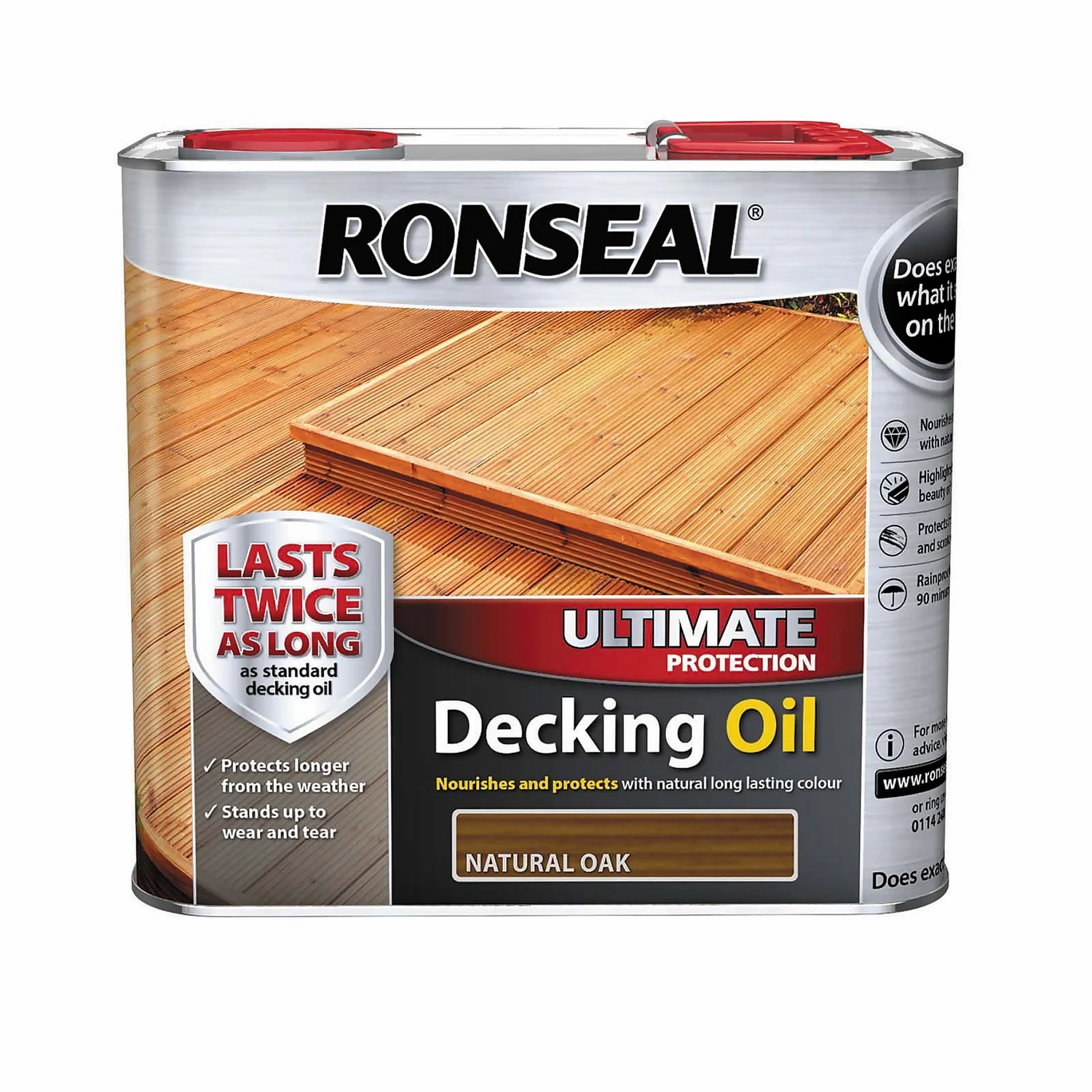 Ronseal Ultimate Protection Decking Oil Natural Oak - 2.5L Ronseal Ultimate Protection Decking Oil Natural Oak - 2.5L -Sandtex Shop 12804218 1194909414528113