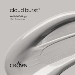 Crown Walls & Ceilings Matt Emulsion Cloud Burst - Tester 40ml -Sandtex Shop 12804330 1524978275026691
