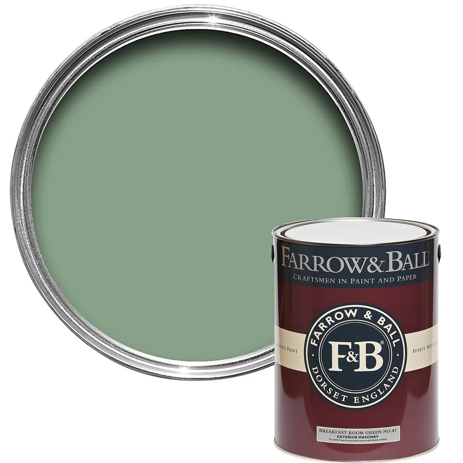 Farrow & Ball Exterior Masonry Paint Breakfast Room Green - 5L Farrow & Ball Exterior Masonry Paint Breakfast Room Green - 5L -Sandtex Shop 12804925 1674951334944125
