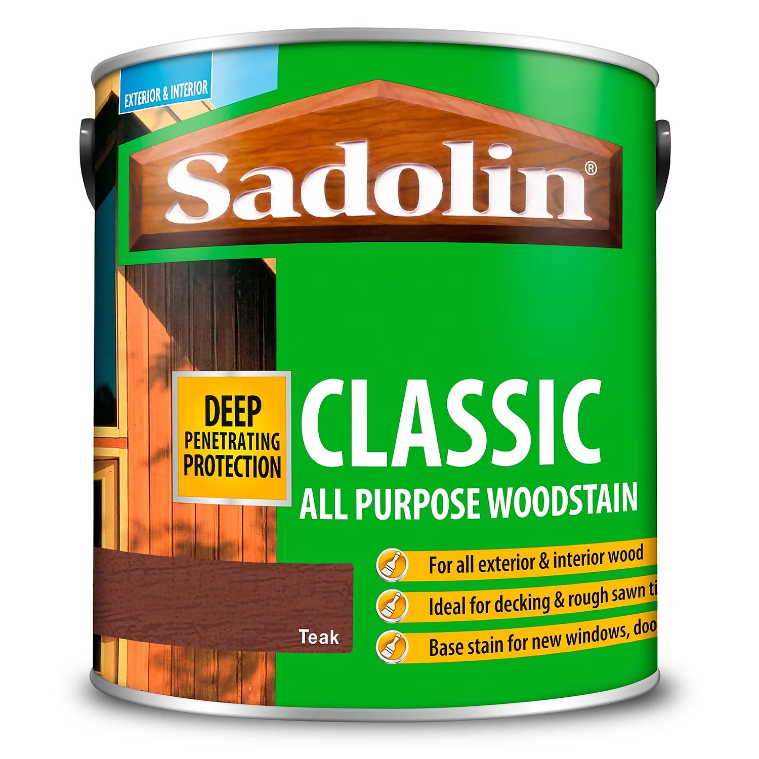 Sadolin Classic All Purpose Woodstain Teak - 2.5L Sadolin Classic All Purpose Woodstain Teak - 2.5L -Sandtex Shop 12806188 1894951407289581