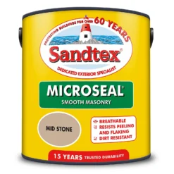 Sandtex® Ultra Smooth Masonry Paint Mid Stone - 2.5L -Sandtex Shop 12806232 1784870278619308