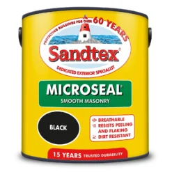 Sandtex® Ultra Smooth Masonry Paint Black - 2.5L -Sandtex Shop 12806289 1804871255885295