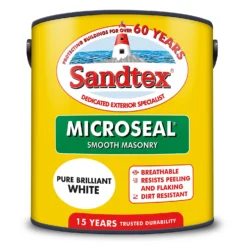 Sandtex® Ultra Smooth Masonry Paint Pure Brilliant White - 2.5L -Sandtex Shop 12806920 1814871498283600