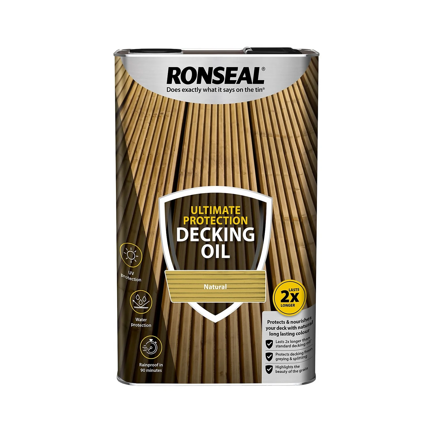 Ronseal Ultimate Protection Decking Oil Natural - 5L Ronseal Ultimate Protection Decking Oil Natural - 5L -Sandtex Shop 12807040 1604946166210105