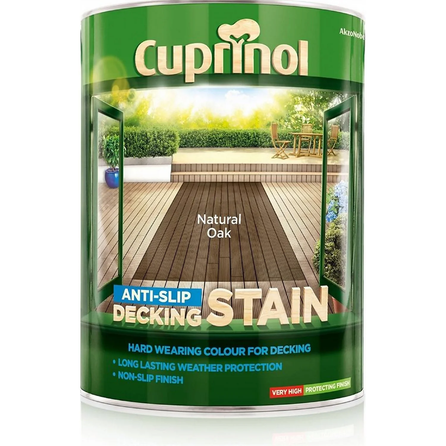 Cuprinol Anti-Slip Decking Stain - Natural Oak - 5L Cuprinol Anti-Slip Decking Stain - Natural Oak - 5L -Sandtex Shop 12807369 1874846157296623