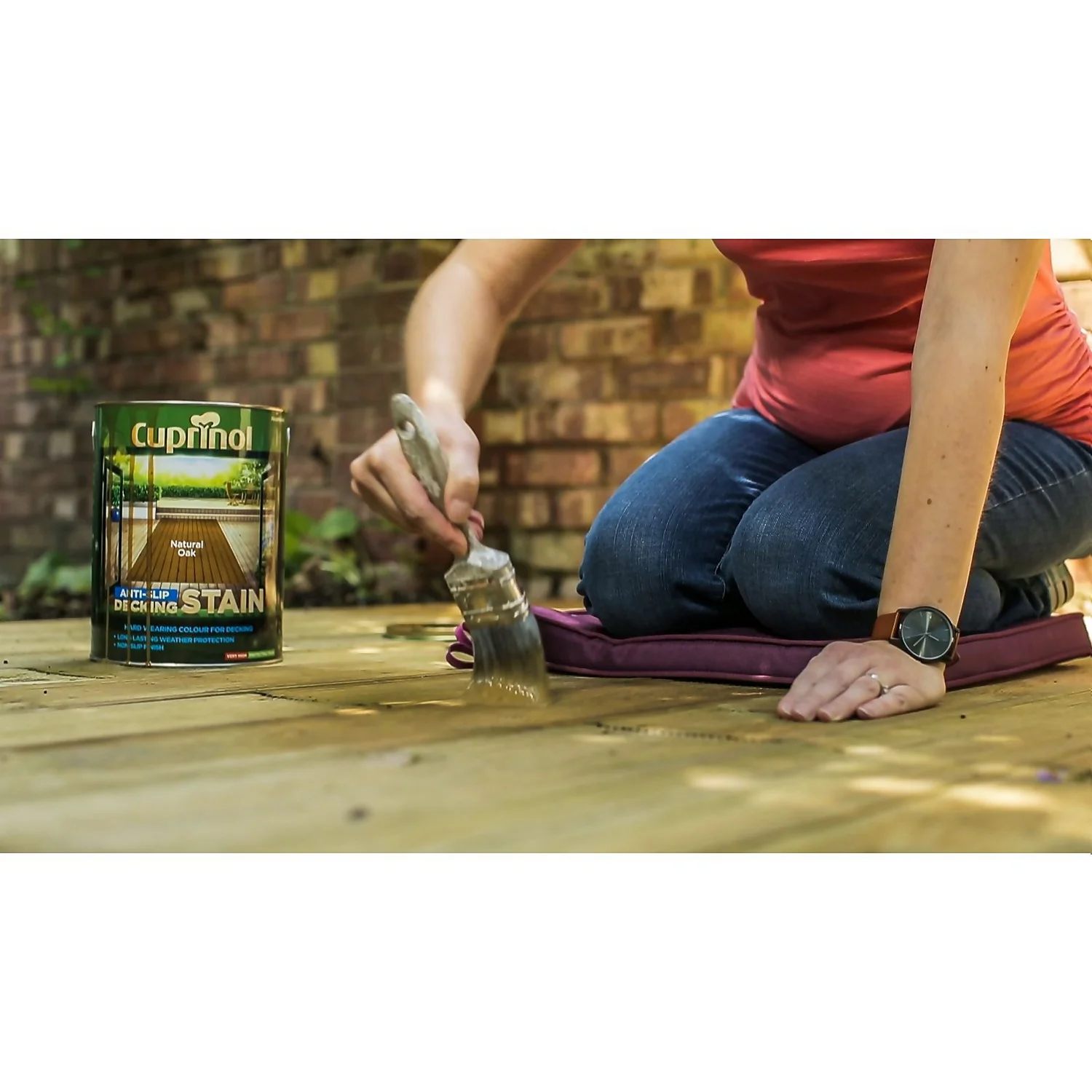Cuprinol Anti-Slip Decking Stain - Natural Oak - 5L Cuprinol Anti-Slip Decking Stain - Natural Oak - 5L -Sandtex Shop 12807369 5814845686573232