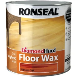 Ronseal Diamond Hard Floor Wax - Oak - 2.5L