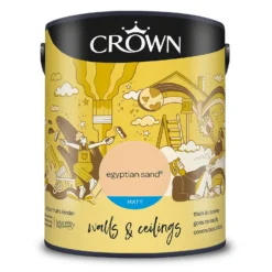Crown Walls & Ceilings Matt Emulsion Paint Egyptian Sand - 5L 8 Crown Walls & Ceilings Matt Emulsion Paint Egyptian Sand - 5L -Sandtex Shop 12807742 1944969531800561