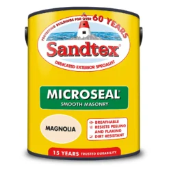 Sandtex® Ultra Smooth Masonry Paint Magnolia - 5L -Sandtex Shop 12808183 6174871496256956