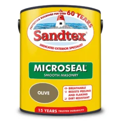 Sandtex® Ultra Smooth Masonry Paint Olive - 5L -Sandtex Shop 12808376 2034871500196217