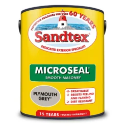 Sandtex® Ultra Smooth Masonry Paint Plymouth Grey - 5L -Sandtex Shop 12808377 1264871501458140