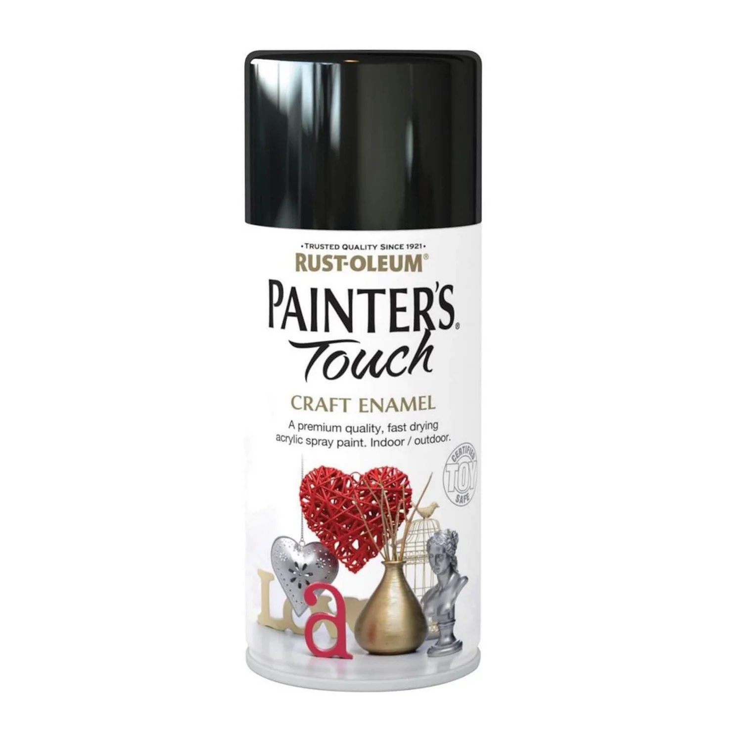 Rust-Oleum Painters Touch - Craft Enamel Spray Paint Black Gloss - 150ml Rust-Oleum Painters Touch - Craft Enamel Spray Paint Black Gloss - 150ml -Sandtex Shop 12808557 3404831952067957