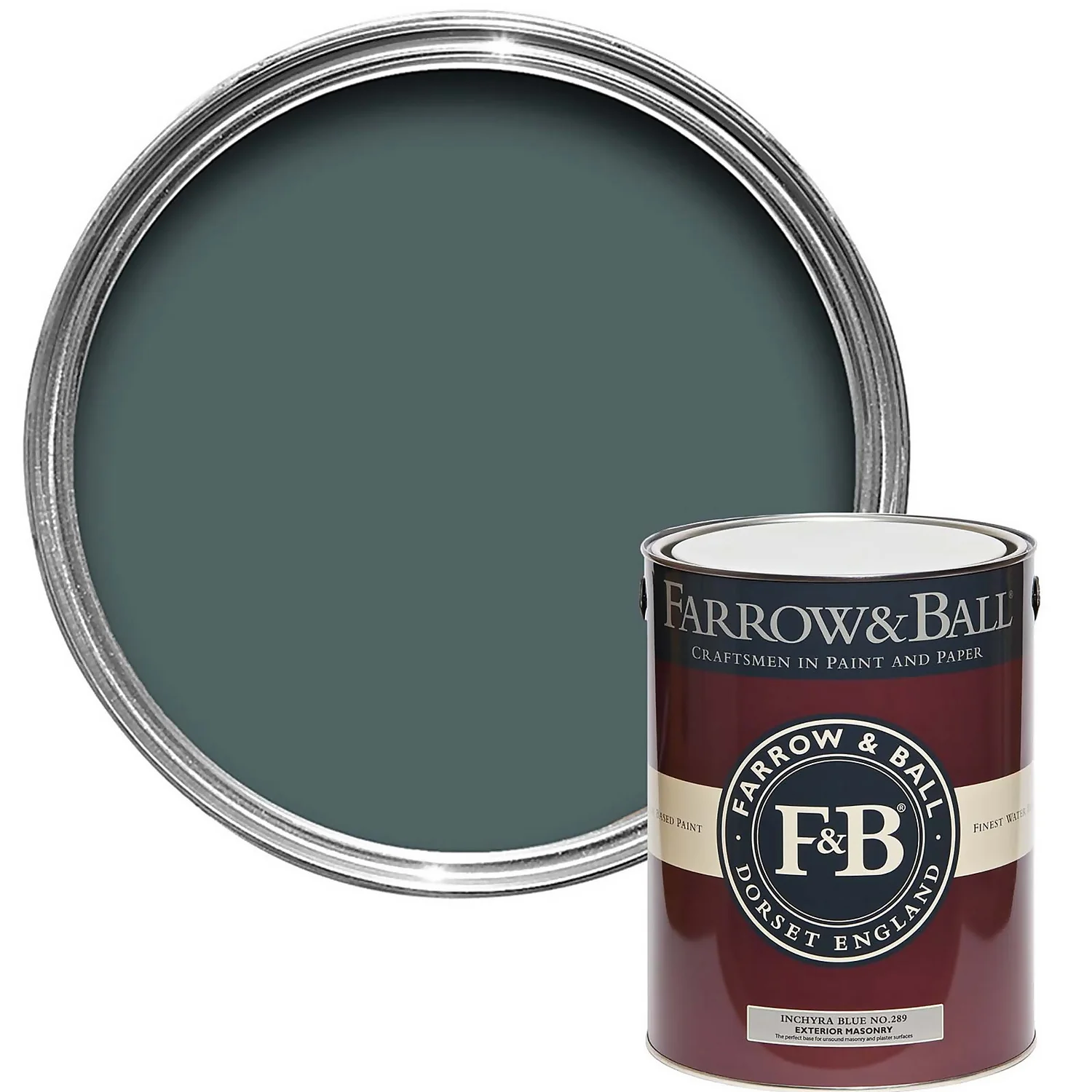 Farrow & Ball Exterior Masonry Paint Inchyra Blue - 5L Farrow & Ball Exterior Masonry Paint Inchyra Blue - 5L -Sandtex Shop 12808821 3894951874384712