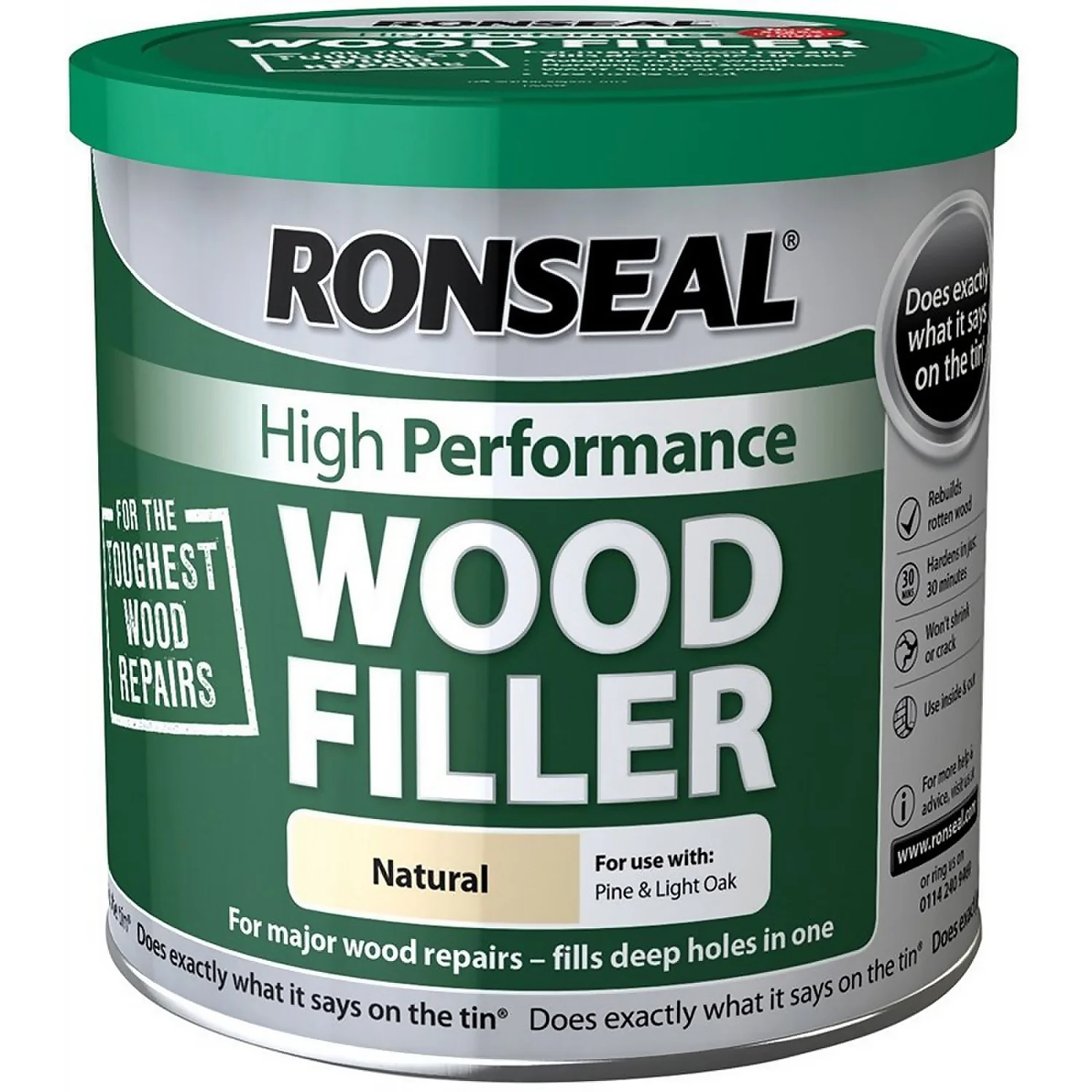 Ronseal High Performance Wood Filler - Natural - 550g Ronseal High Performance Wood Filler - Natural - 550g -Sandtex Shop 12808917 1104846156071732