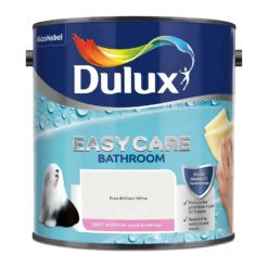 Dulux Easycare Bathroom Pure Brilliant White - Soft Sheen Paint - 2.5L 3 Dulux Easycare Bathroom Pure Brilliant White - Soft Sheen Paint - 2.5L -Sandtex Shop 12809258 2034832985034035
