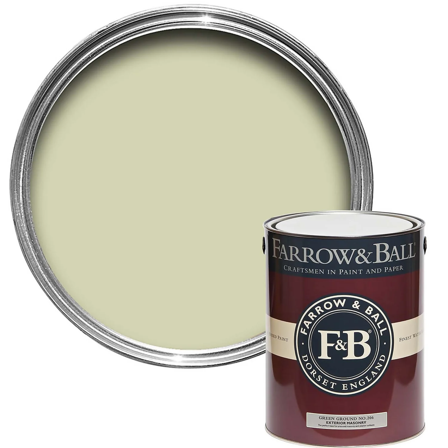 Farrow & Ball Exterior Masonry Green Ground - 5L Farrow & Ball Exterior Masonry Green Ground - 5L -Sandtex Shop 12809481 1674951870266588