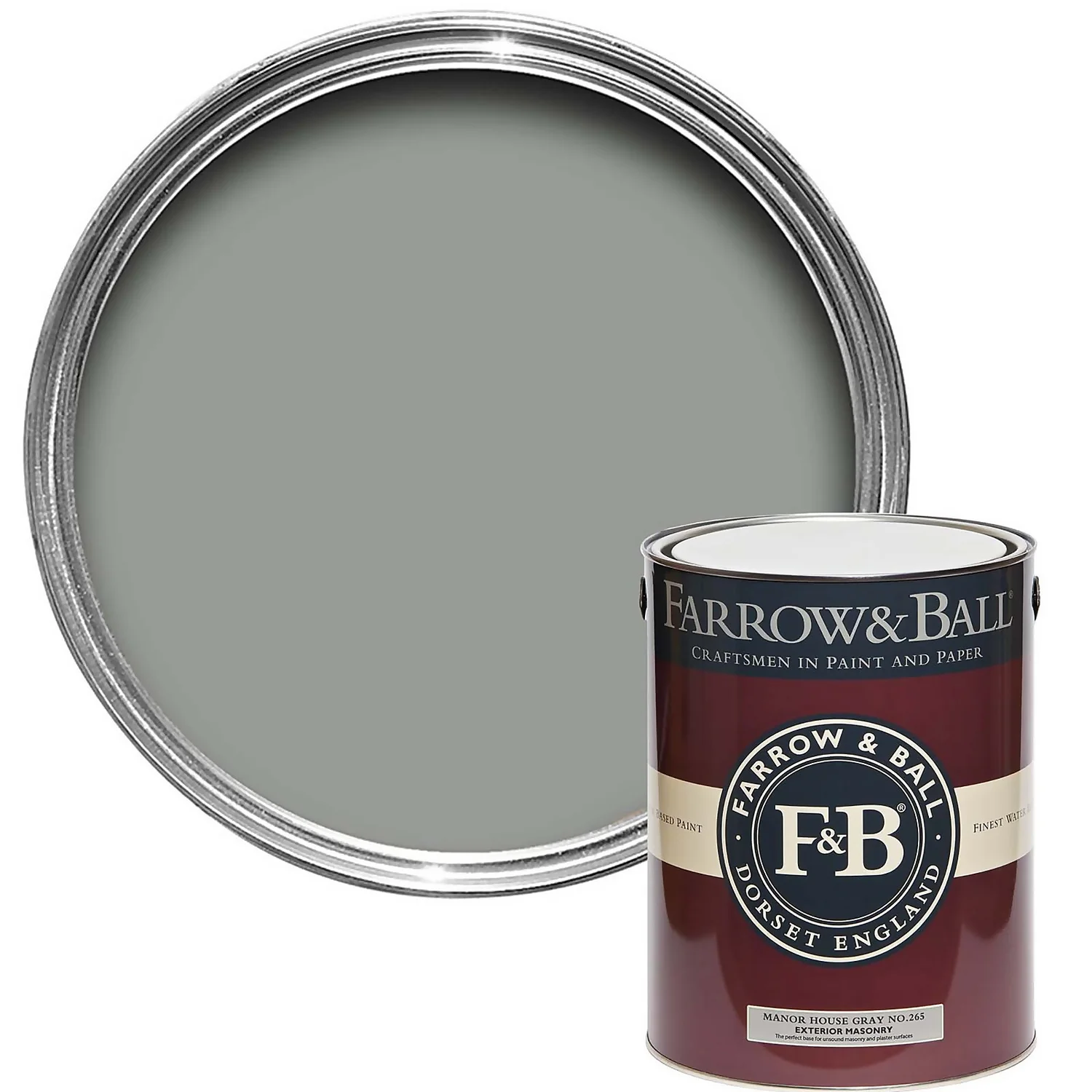 Farrow & Ball Exterior Masonry Paint Manor House Gray - 5L Farrow & Ball Exterior Masonry Paint Manor House Gray - 5L -Sandtex Shop 12809506 1504951872279420
