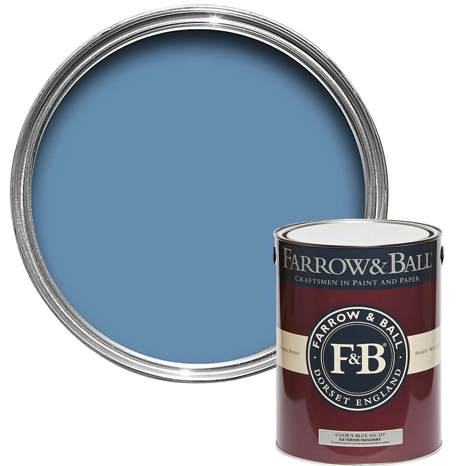 Farrow & Ball Exterior Masonry Cook's Blue - 5L Farrow & Ball Exterior Masonry Cook's Blue - 5L -Sandtex Shop 12809808 2404951872464739