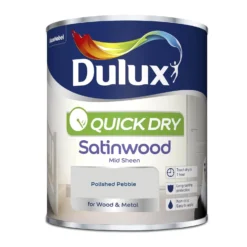 Dulux Quick Dry Satinwood Polished Pebble - 750ml -Sandtex Shop 12810719 1174833192372366