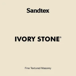 Sandtex® Textured Masonry Paint Ivory Stone - 5L -Sandtex Shop 12810846 1644871504147349