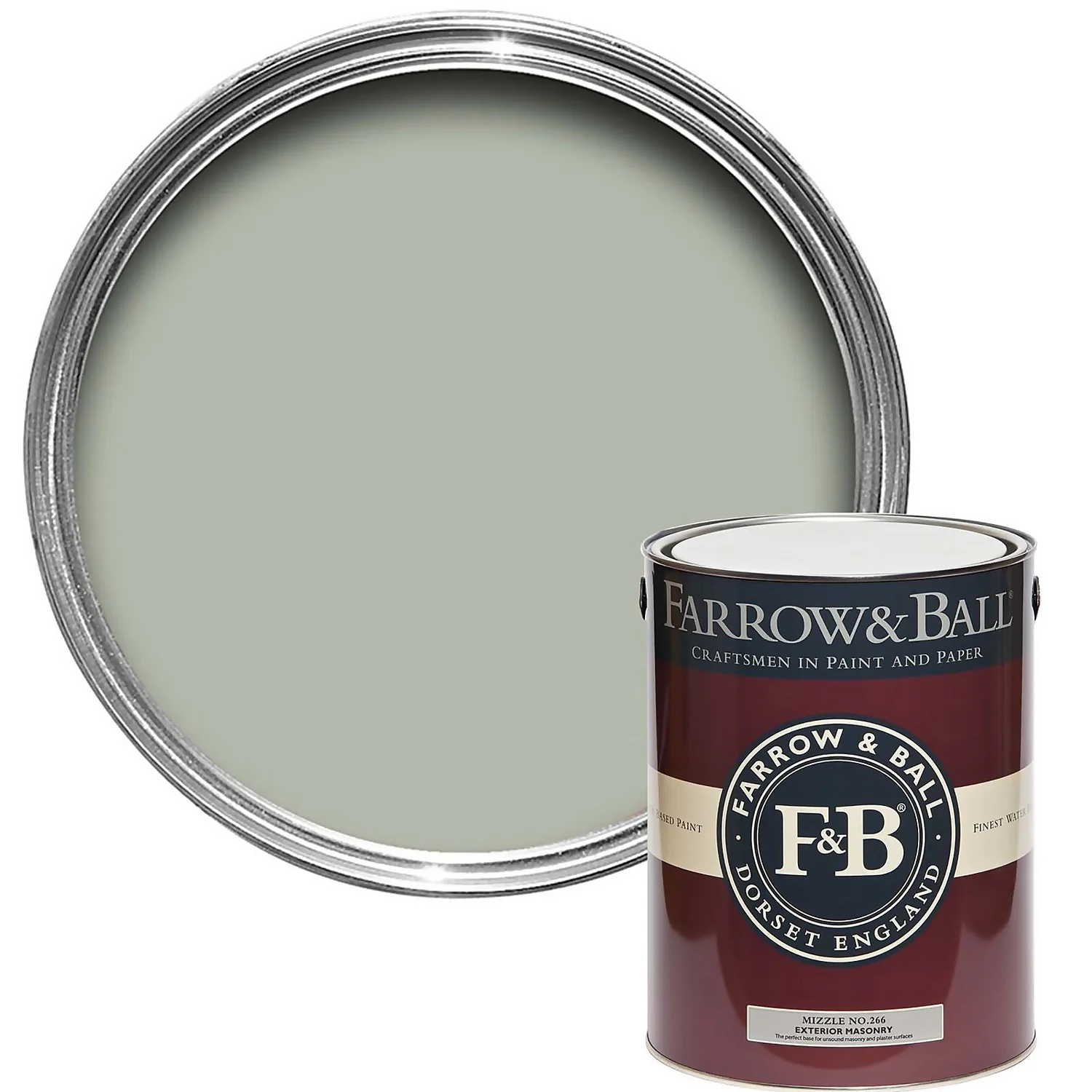 Farrow & Ball Exterior Masonry Paint Mizzle - 5L Farrow & Ball Exterior Masonry Paint Mizzle - 5L -Sandtex Shop 12810962 1734951872336717