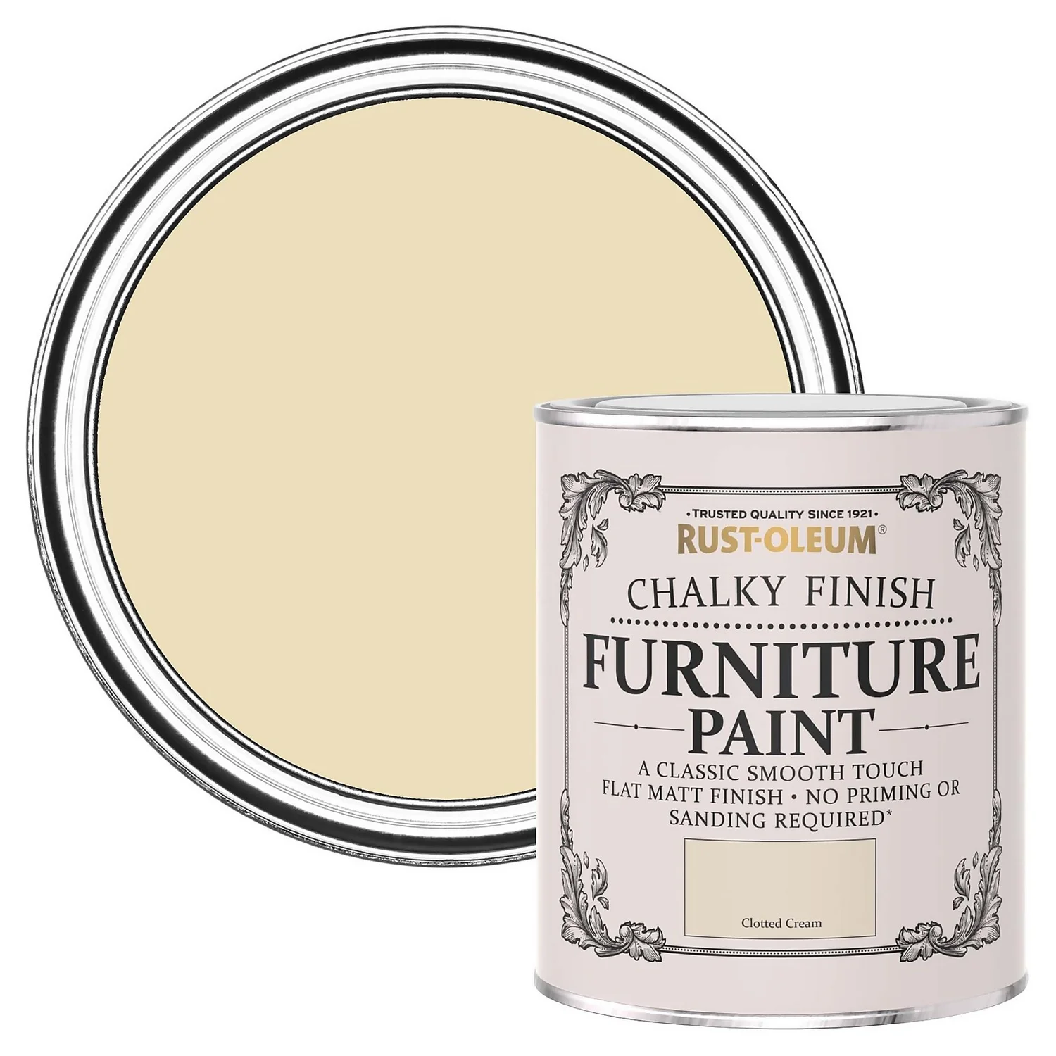 Rust-Oleum Chalky Furniture Paint - Clotted Cream - 750ml Rust-Oleum Chalky Furniture Paint - Clotted Cream - 750ml -Sandtex Shop 12811174 9634940724181443