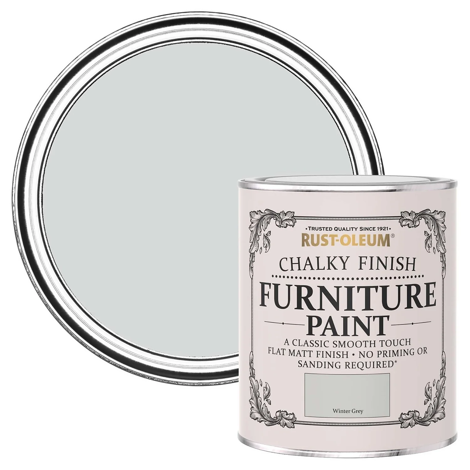Rust-Oleum Chalky Furniture Paint - Winter Grey - 750ml Rust-Oleum Chalky Furniture Paint - Winter Grey - 750ml -Sandtex Shop 12811355 2774940724428493