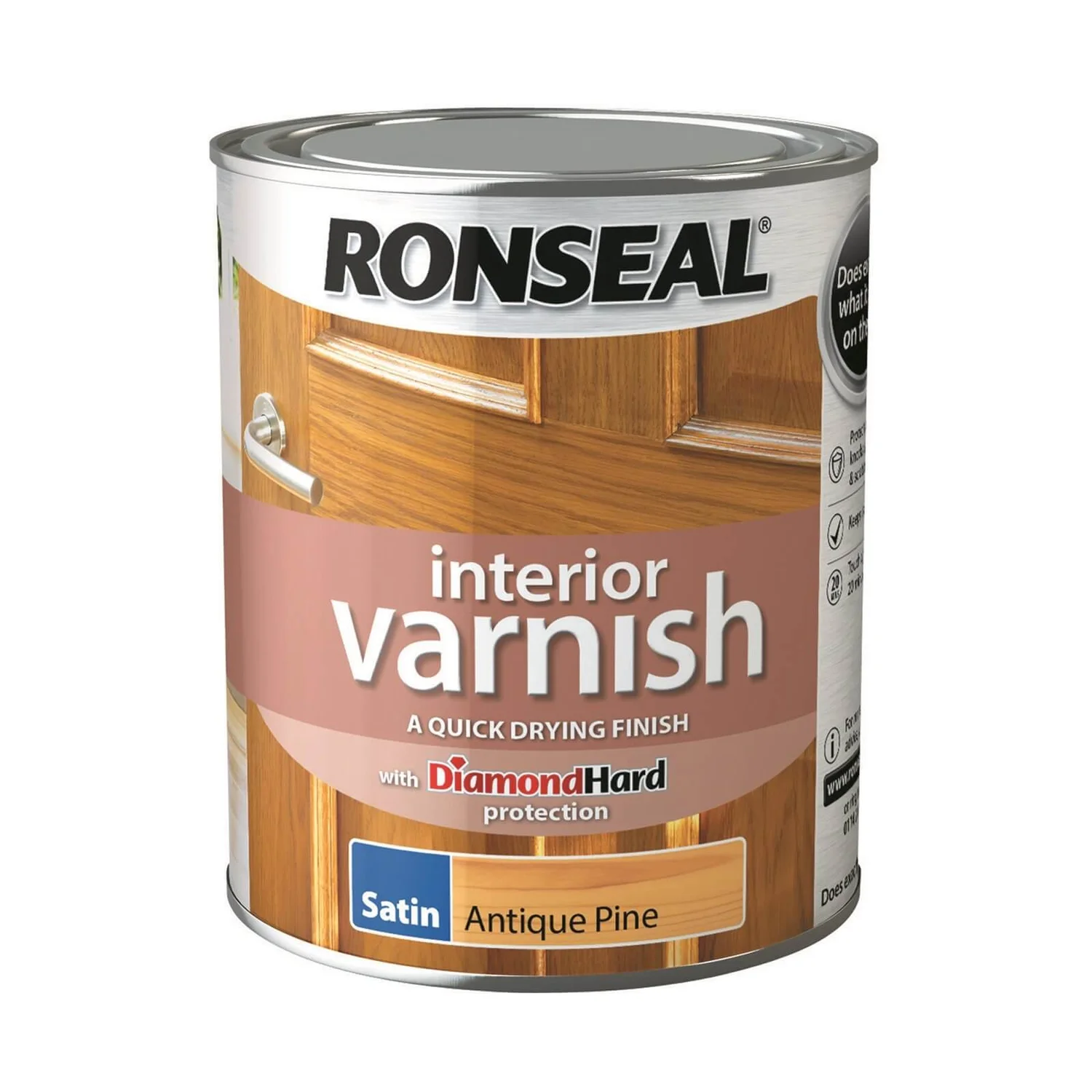 Ronseal Interior Varnish Satin Antique Pine - 750ml Ronseal Interior Varnish Satin Antique Pine - 750ml -Sandtex Shop 12811555 5934831955573595