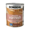 Ronseal Interior Varnish Satin Dark Oak - 750ml