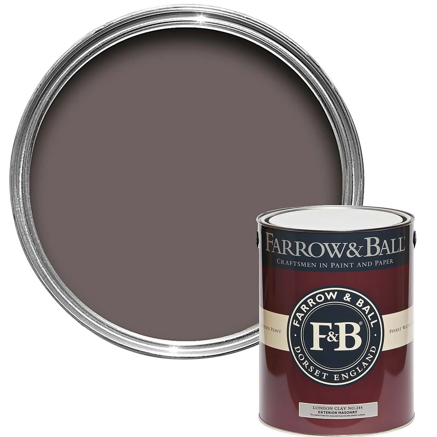 Farrow & Ball Exterior Masonry Paint London Clay - 5L Farrow & Ball Exterior Masonry Paint London Clay - 5L -Sandtex Shop 12813018 1864951874501016