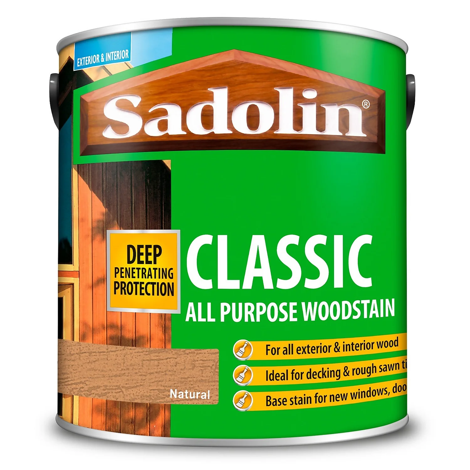 Sadolin Classic All Purpose Woodstain Natural - 2.5L Sadolin Classic All Purpose Woodstain Natural - 2.5L -Sandtex Shop 12813205 7734951404451878