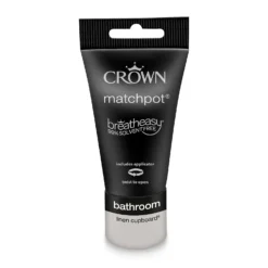 Crown Breatheasy Bathroom Mid Sheen Paint Linen Cupboard - Tester 40ml -Sandtex Shop 12813925 1884857364613343