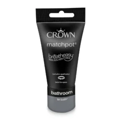 Crown Breatheasy Bathroom Mid Sheen Paint Tin Bath - Tester 40ml -Sandtex Shop 12814053 1274857364705617