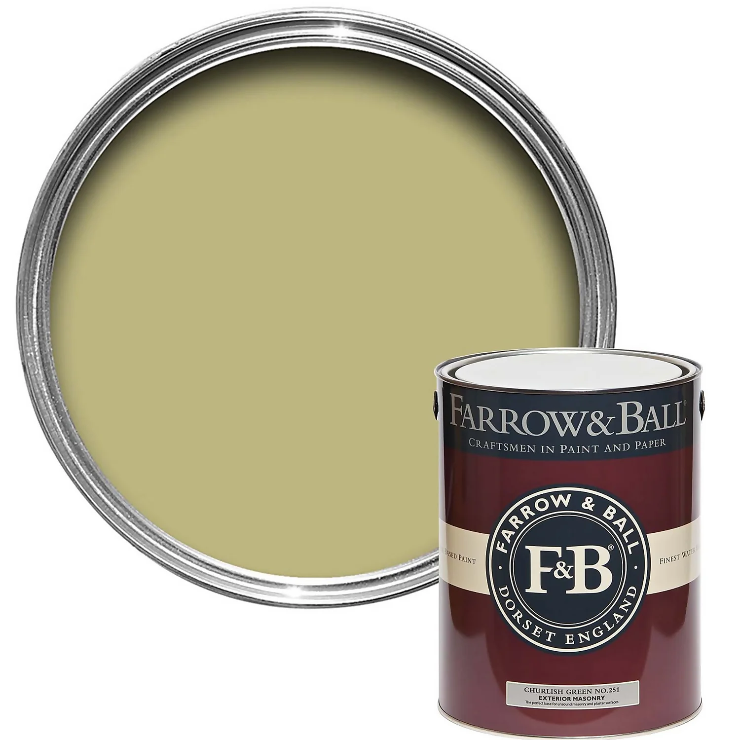 Farrow & Ball Exterior Masonry Churlish Green - 5L Farrow & Ball Exterior Masonry Churlish Green - 5L -Sandtex Shop 12815236 1834951875014421