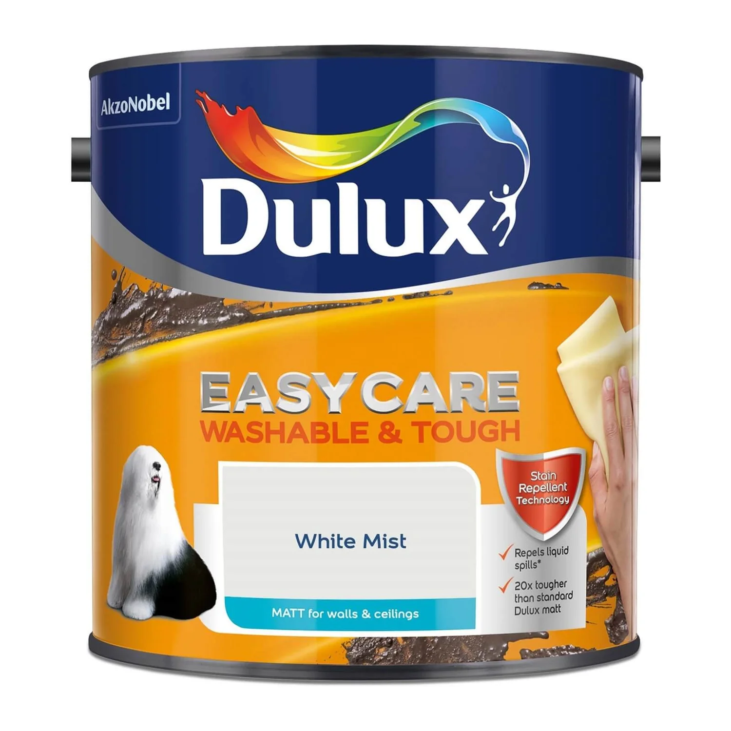 Dulux Easycare Washable & Tough Matt Paint White Mist - 2.5L Dulux Easycare Washable & Tough Matt Paint White Mist - 2.5L -Sandtex Shop 12815855 1194833236296128