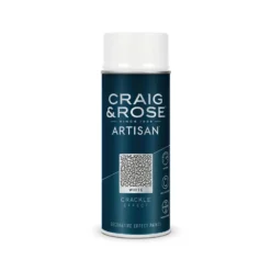 Craig & Rose Artisan Crackle Effect Spray Paint - White - 400ml