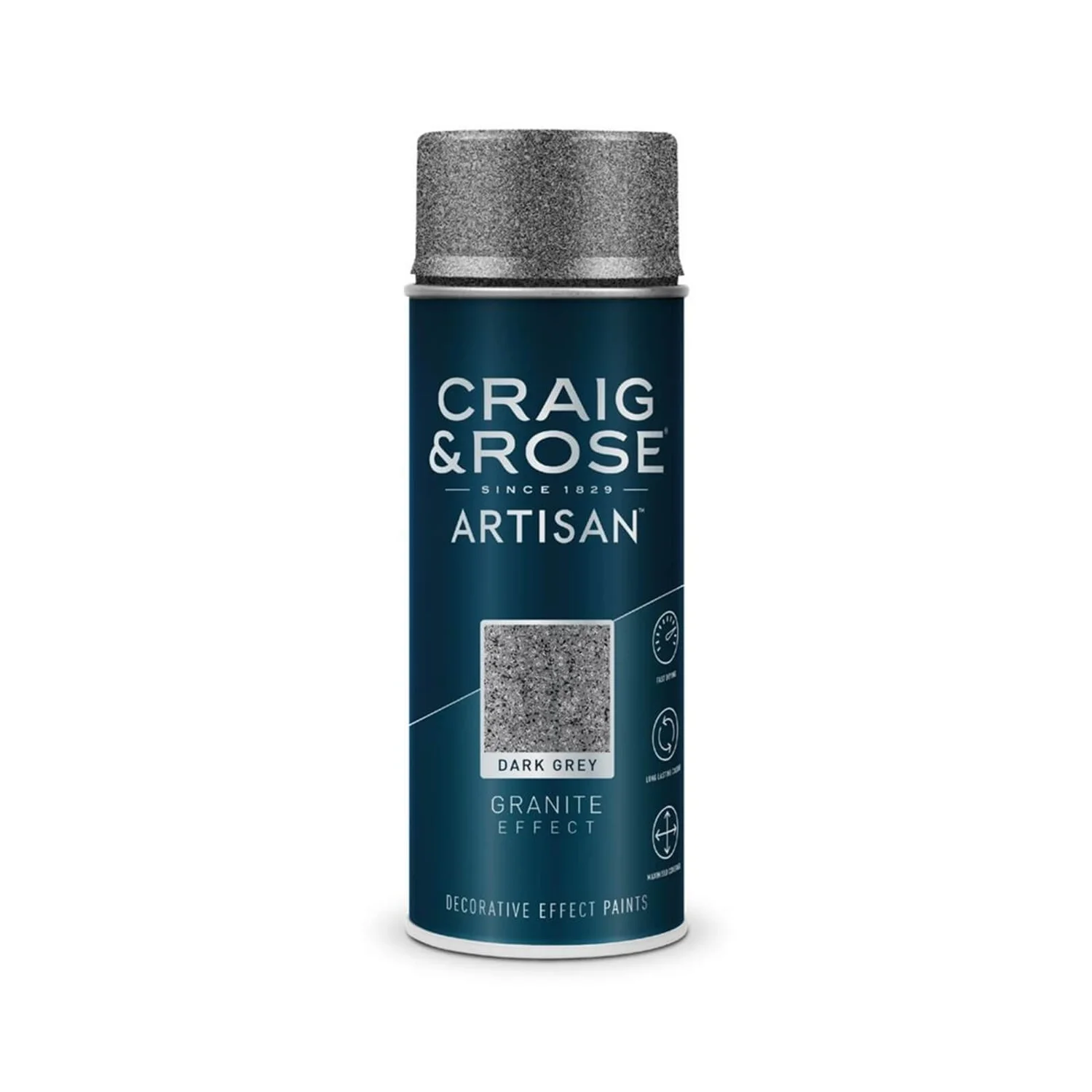 Craig & Rose Artisan Granite Spray Paint - Dark Grey - 400ml Craig & Rose Artisan Granite Spray Paint - Dark Grey - 400ml -Sandtex Shop 12817645 7044831908241980