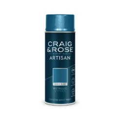Craig & Rose Artisan Metallic Effect Spray Paint - Dark Blue - 400ml