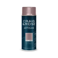 Craig & Rose Artisan Metallic Effect Spray Paint - Rose Gold - 400ml