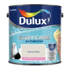 Dulux Easycare Bathroom Nutmeg White Soft Sheen Paint - 2.5L 3 Dulux Easycare Bathroom Nutmeg White Soft Sheen Paint - 2.5L -Sandtex Shop 12819363 8764833221427921