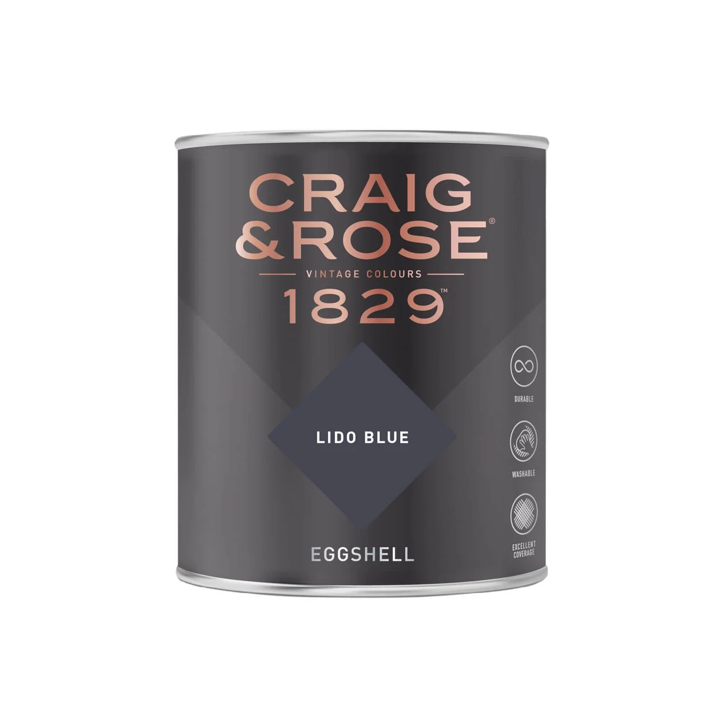Craig & Rose 1829 Eggshell Paint Lido Blue - 750ml Craig & Rose 1829 Eggshell Paint Lido Blue - 750ml -Sandtex Shop 12820182 9824833222828744