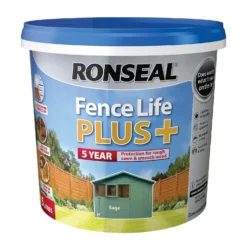 Ronseal Fence Life Plus Paint Sage - 5L -Sandtex Shop 12821351 1614942086864861