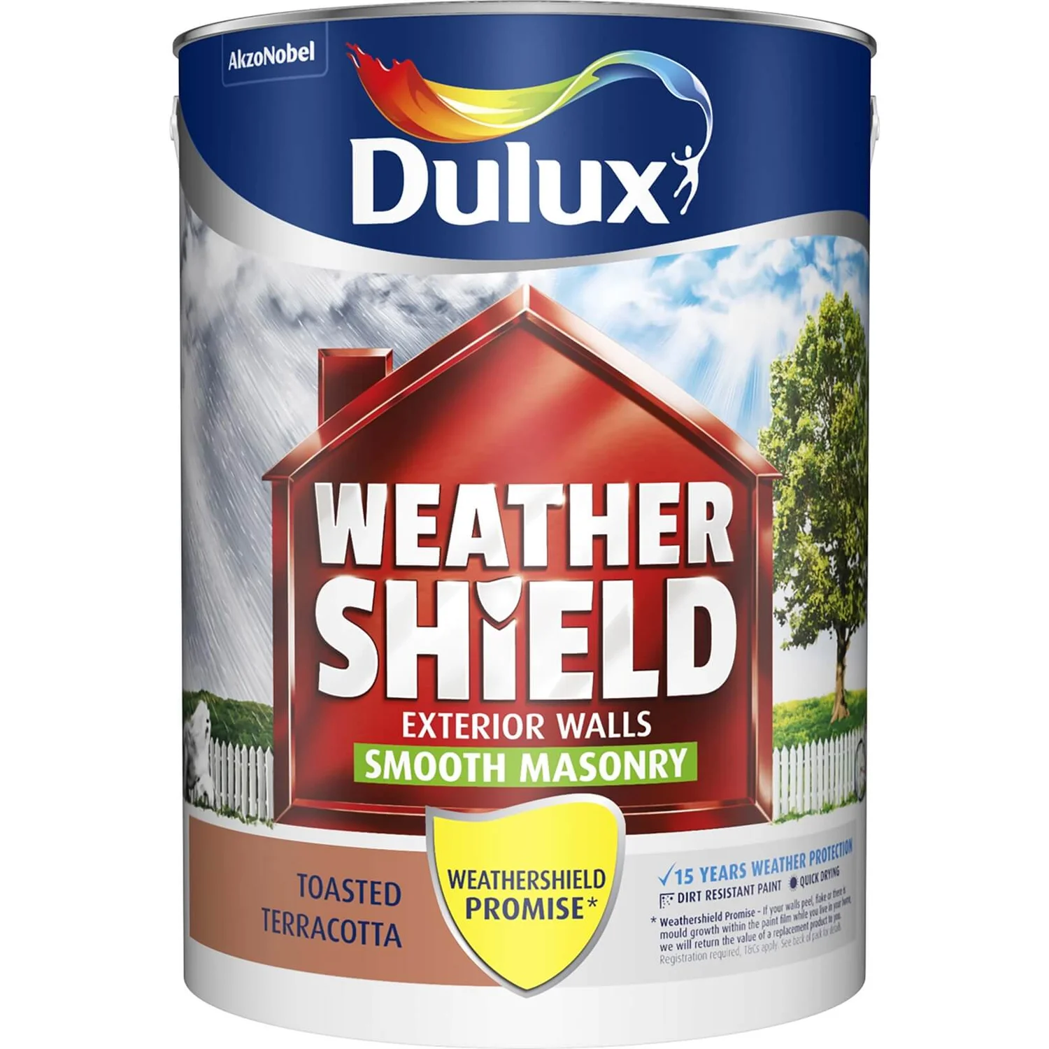 Dulux Weathershield Masonry Paint Toasted Terracotta - 5L Dulux Weathershield Masonry Paint Toasted Terracotta - 5L -Sandtex Shop 12822673 1914831918185660
