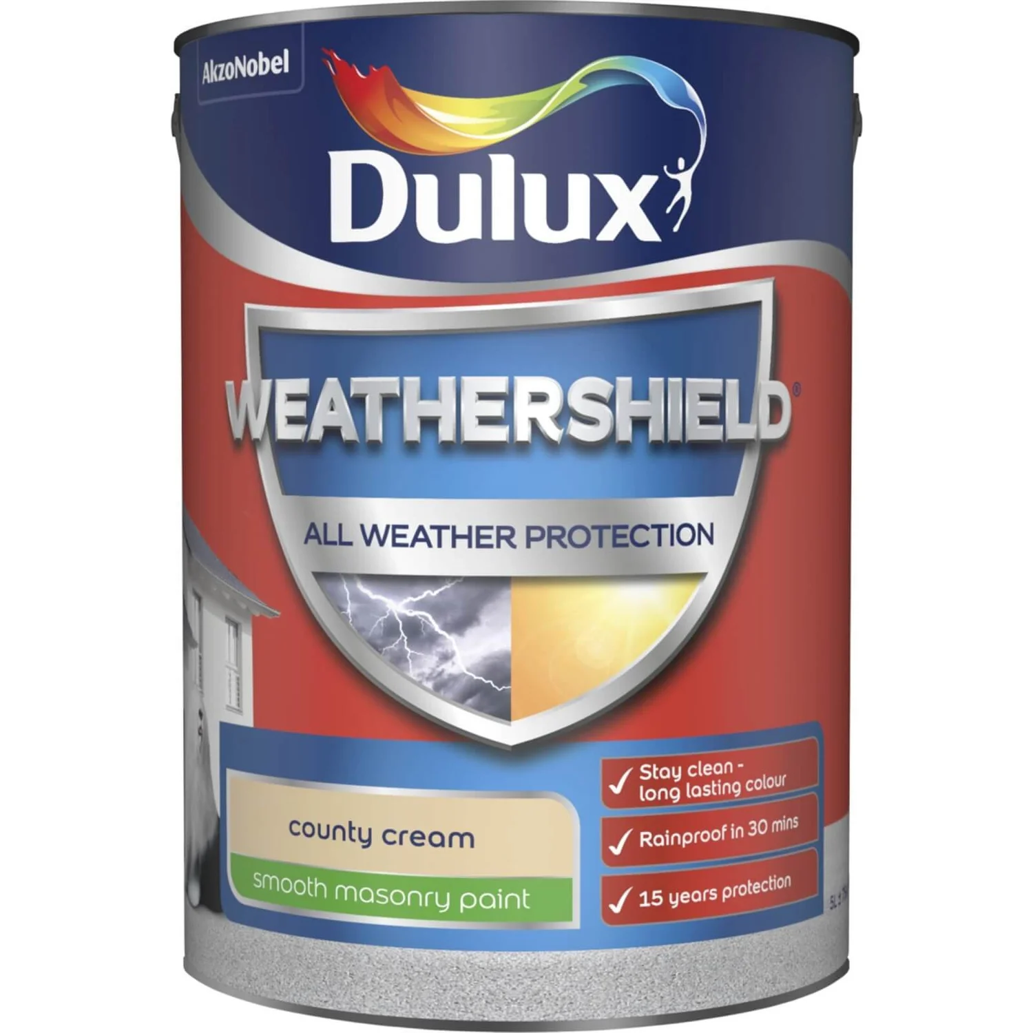 Dulux Weathershield All Weather Smooth Masonry Paint County Cream - 5L Dulux Weathershield All Weather Smooth Masonry Paint County Cream - 5L -Sandtex Shop 12822682 1294831917946548
