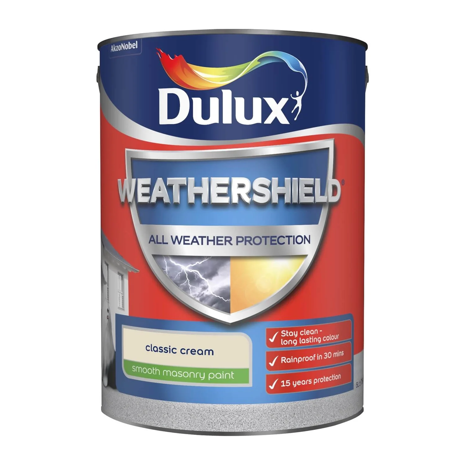 Dulux Weathershield All Weather Smooth Masonry Paint Classic Cream - 5L Dulux Weathershield All Weather Smooth Masonry Paint Classic Cream - 5L -Sandtex Shop 12822852 1044831917147762