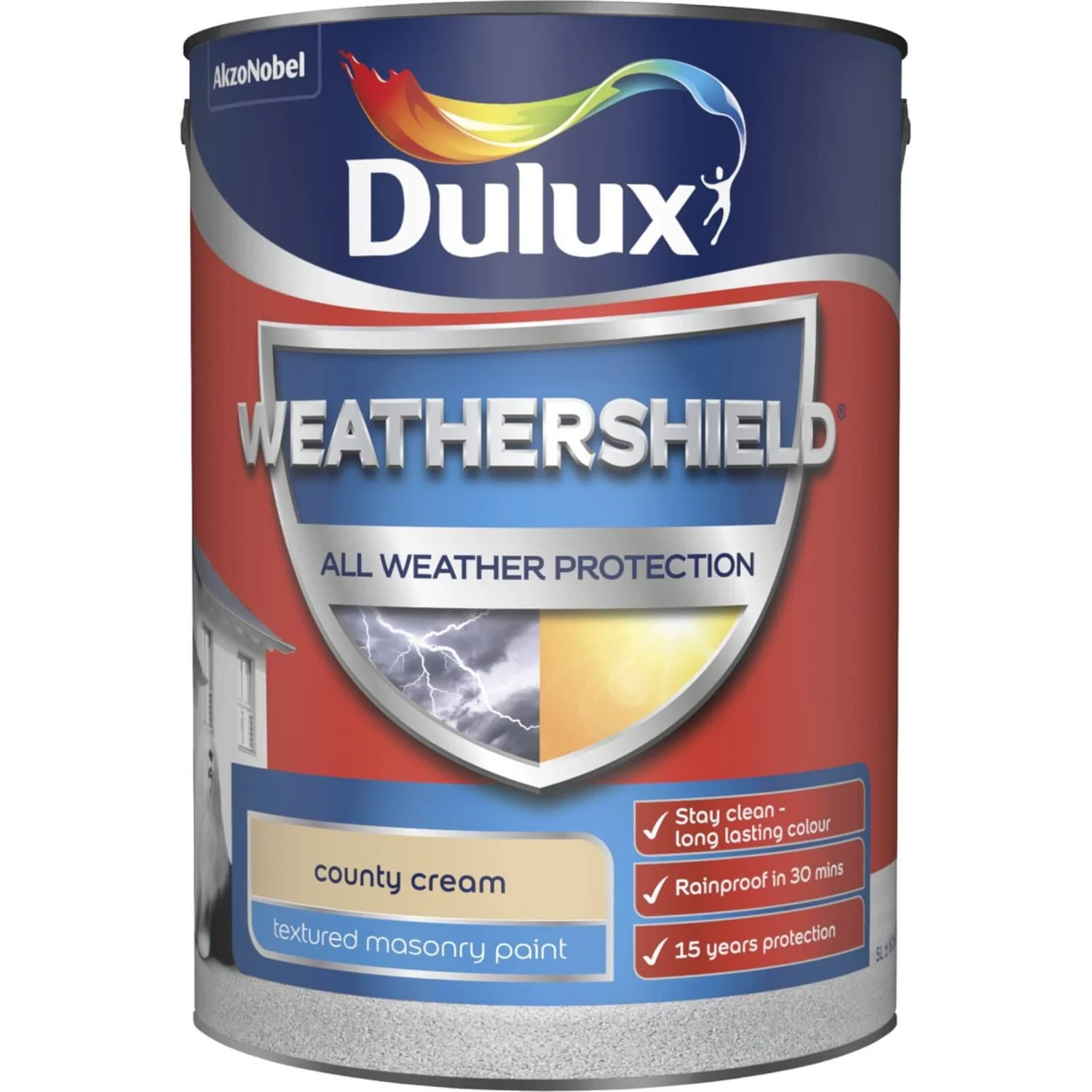 Dulux Weathershield All Weather Textured Masonry Paint Country Cream - 5L Dulux Weathershield All Weather Textured Masonry Paint Country Cream - 5L -Sandtex Shop 12822859 2294831949695278