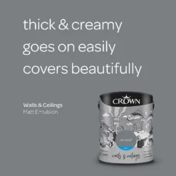 Crown Walls & Ceilings Matt Emulsion Paint City Break - 5L -Sandtex Shop 12823259 1894969532881635