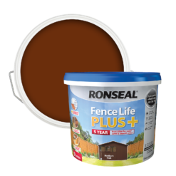 Ronseal Fence Life Plus Paint Medium Oak - 9L