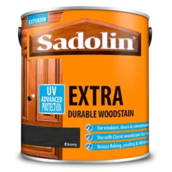 Sadolin Extra Durable Woodstain Ebony - 2.5L -Sandtex Shop 12832497 5004951407132633